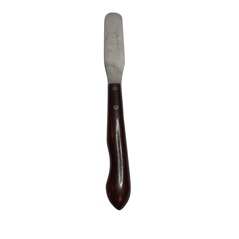 Imperial Veri-Sharp Stainless Steel Spreader Knife Wood Handle Vintage 8.5‎ Inch